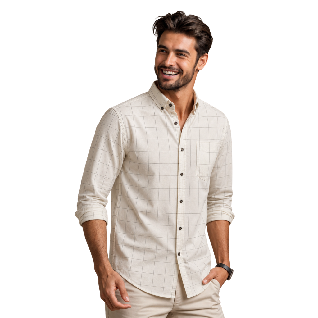 Casual Button-Down Cotton Shirt